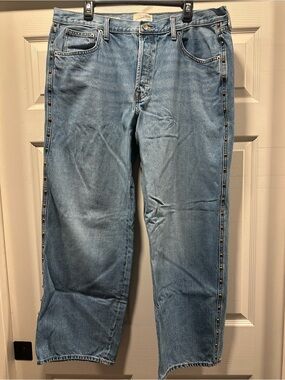 Universal Thread Light Blue Wide-Leg Jeans with Side Stud Trim